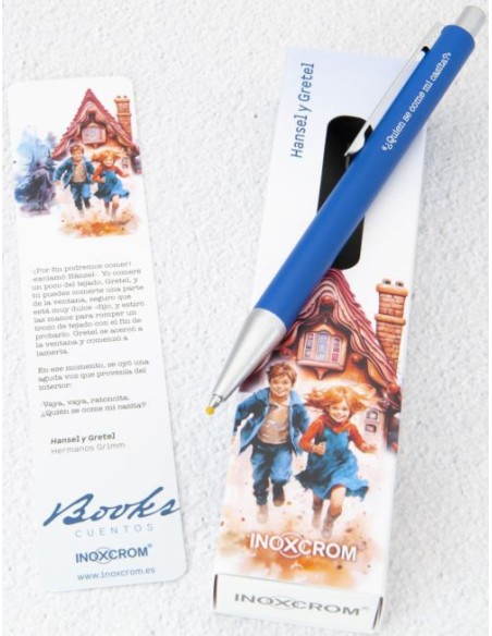 ESTUCHE BOLIGRAFO BOOKS CUENTOS HANSEL ampGRETEL