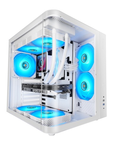 MC-CURVW Midi Tower Negro, Blanco
