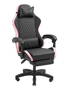 MGC-X Silla para videojuegos de PC Asiento acolchado Negro, Rosa