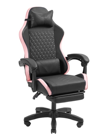 MGC-X Silla para videojuegos de PC Asiento acolchado Negro, Rosa