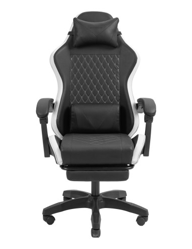 MGC-X Silla para videojuegos de PC Asiento acolchado Negro, Blanco
