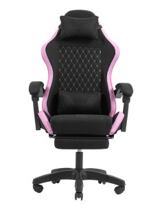 MGC-X Fabric Silla para videojuegos de PC Asiento acolchado Negro, Rosa