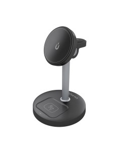 Cargador Inalambrico USB-C 4 en 1 De 15W Para Movil, Apple Watch, Auriculares Con Estuche De Carga, Negro