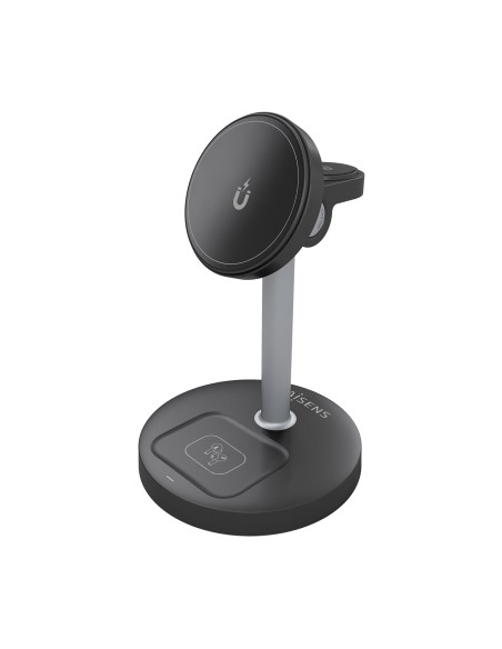 Cargador Inalambrico USB-C 4 en 1 De 15W Para Movil, Apple Watch, Auriculares Con Estuche De Carga, Negro