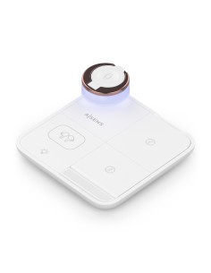 Cargador Inalambrico USB-C 4 en 1 De 15W Para Movil, Apple Watch, Auriculares Con Estuche De Carga, Blanco