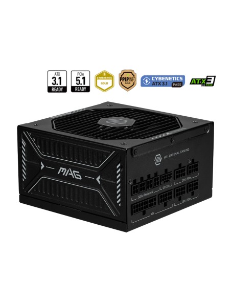MAG A850GLS PCIE5 unidad de fuente de alimentación 850 W 24-pin ATX ATX Negro