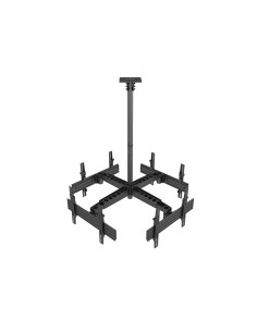 Soporte de techo para TV de pantalla cuádruple de 37"-65