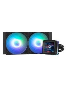 ALPHA2 DS A24 BLACK sistema de refrigeración para ordenador Procesador Sistema de refrigeración líquida todo en uno 12 cm Negro 