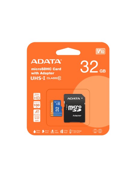 32GB, microSDHC, Class 10 UHS-I Clase 10