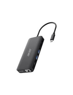 USB Type-C Dongle 12-in-1 Black Alámbrico USB 3.2 Gen 1 (3.1 Gen 1) Type-C Negro
