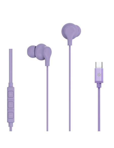 UP1600TYPECVL auricular y casco Auriculares Alámbrico Dentro de oído Llamadas/Música USB Tipo C Violeta