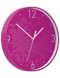 RELOJ PARED LEITZ ANALOGICO 29 CM FUCSIA