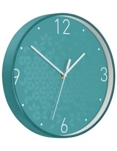 RELOJ PARED LEITZ ANALOGICO 29 CM TURQ.