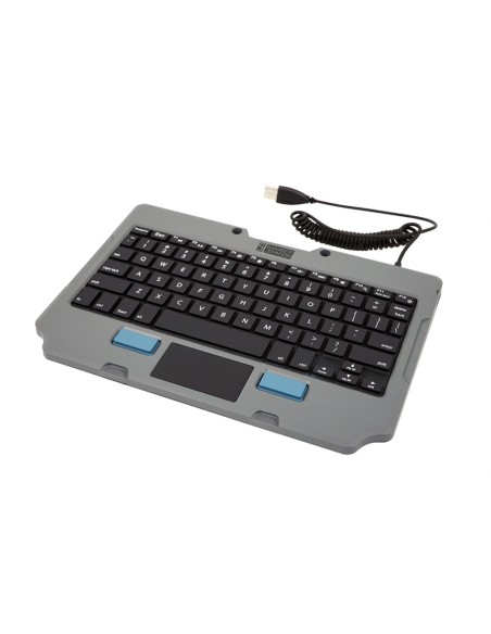 7160-1449-00 teclado para móvil QWERTY Inglés de EE. UU. USB Negro, Gris