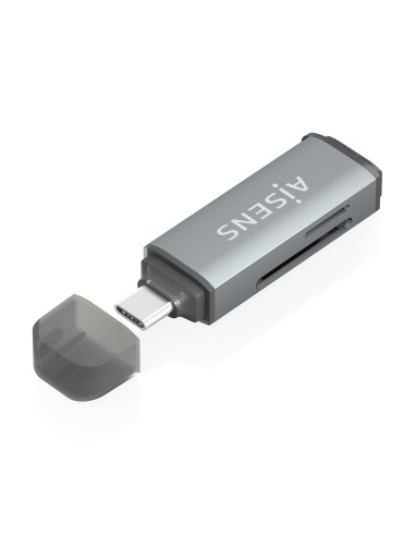 Lector De Tarjetas SD, Micro SD, MMC, Rs-MMC, MMC Micro, USB-C, Gris