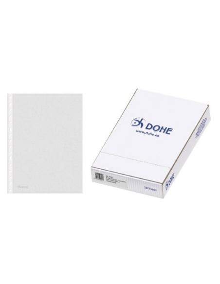 CAJA 100 FUNDAS MULTITALADRO BASIC A4 235X305 DOHE 90491