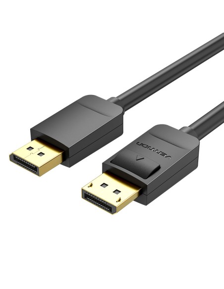 Cable Displayport 1.2 4K HACBH/ Displayport Macho - Displayport Macho/ 2m/ Negro