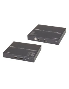 Extensor de KVM USB DisplayPort de vista doble HDBaseT 2.0 (4K a 100 m para vista individual)
