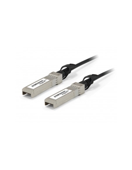 DAC-0105 Cable de fibra óptica e InfiniBand 5 m SFP+ Negro, Acero inoxidable