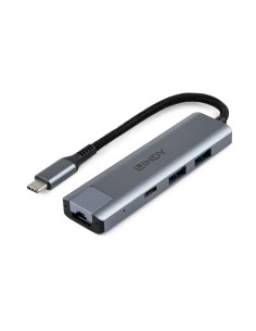 43422 hub de interfaz USB 3.2 Gen 2 (3.1 Gen 2) Type-C 10000 Mbit/s Gris