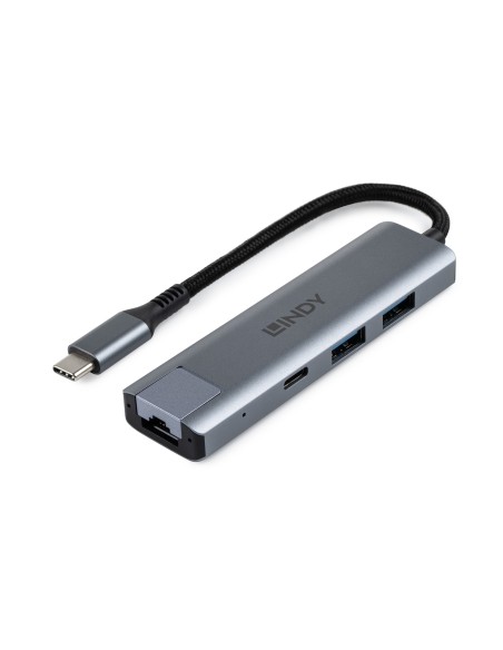 43422 hub de interfaz USB 3.2 Gen 2 (3.1 Gen 2) Type-C 10000 Mbit/s Gris