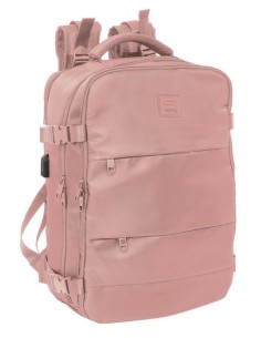 MOCHILA VIAJE CABINA PORTATIL 156 SAFTA ROSA 29x44x19cm