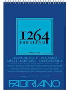 Bloc espiral fabriano 1264 mix media a3 30h 300g