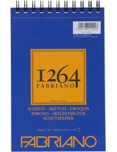 Bloc espiral fabriano 1264 croquis a5 120h 90g