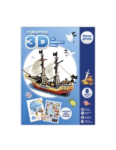 CUENTOS PARA IMAGINAR Y CONSTRUIR 3D BARCO PIRATA