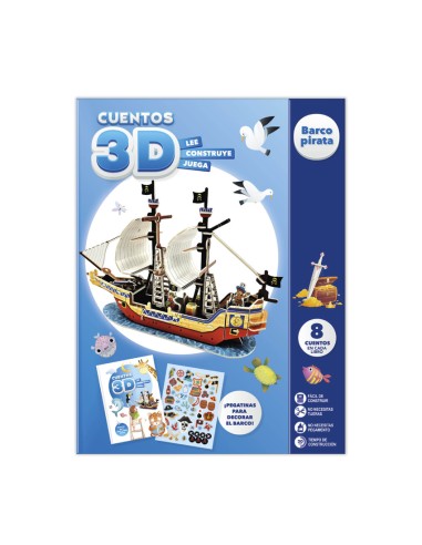 CUENTOS PARA IMAGINAR Y CONSTRUIR 3D BARCO PIRATA