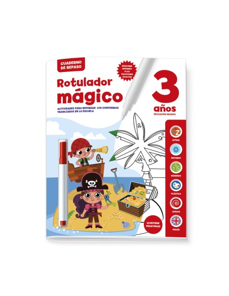 CUADERNO DE REPASO 3 ANOS ROTULADOR MAGICO