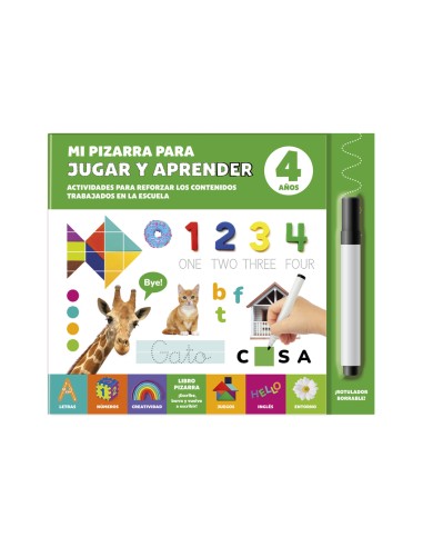 MI PIZARRA PARA JUGAR Y APRENDER 4 ANOS