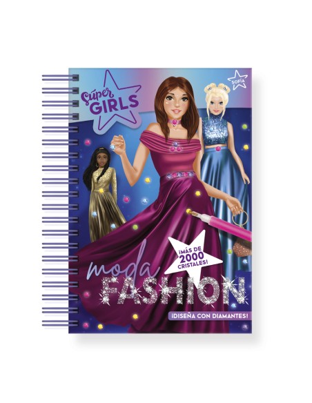 SUPER GIRLS MODA FASHION DISENA CON DIAMANTES