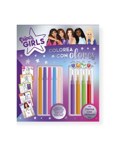 SUPER GIRLS COLOREA CON OLORES