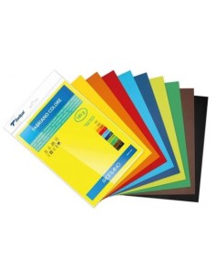 Paq 10 cartulina fabriano colore a4 185g colores intensos