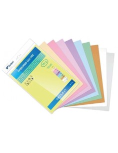 Paq 10 cartulina fabriano colore a4 185g surtido colores pastel