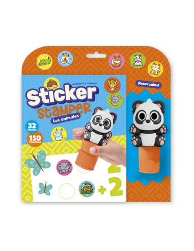 STICKER STAMPER ANIMALES FORMATO BLISTER