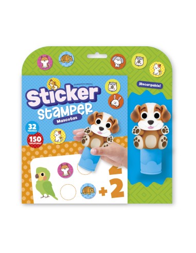 STICKER STAMPER MASCOTAS FORMATO BLISTER