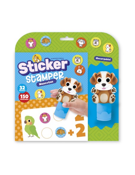 STICKER STAMPER MASCOTAS FORMATO BLISTER