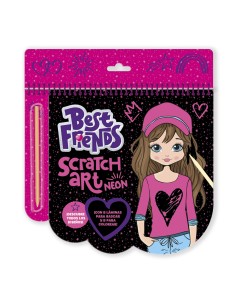 BEST FRIENDS SCRATCH ART NEON