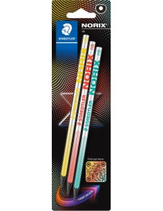 Blister 3 lapiz grafito norix hb