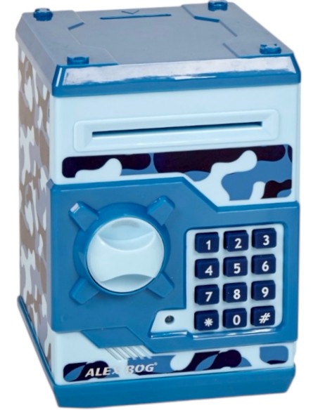 CAJA FUERTE ELECTRONICA CAMUFLAJE AZUL