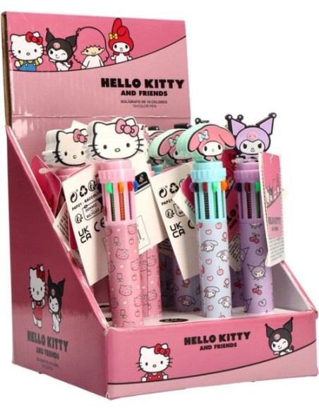 EXP 16 BOLIGRAFO 10 COLORES HELLO KITTY