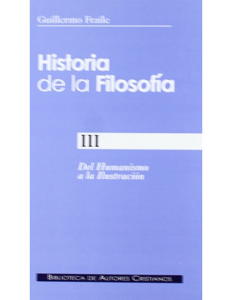 Historia de la filosofia iii
