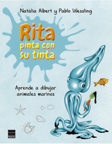 Rita pinta con su tinta