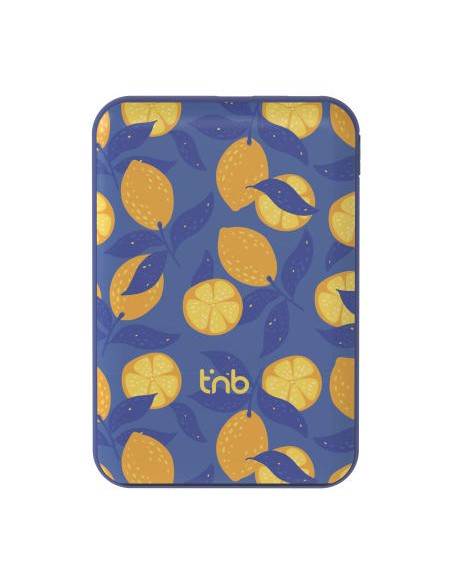 PBUMAG5LEM batería externa Polímero de litio 5000 mAh Cargador inalámbrico Azul, Amarillo