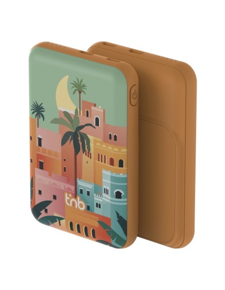 PBUMAG5AST Polímero de litio 5000 mAh Cargador inalámbrico Beige, Azul, Naranja