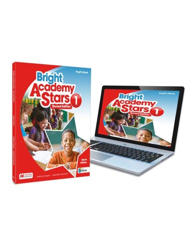 Bright Academy Stars 1 Pupil s Book libro de texto de ingles impreso con acceso a la version digital