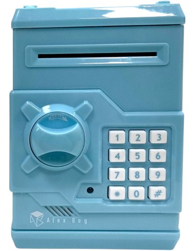 CAJA FUERTE ELECTRONICA COLOR AZUL CLARO