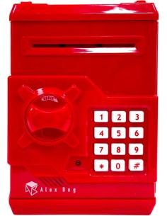 CAJA FUERTE ELECTRONICA COLOR ROJO